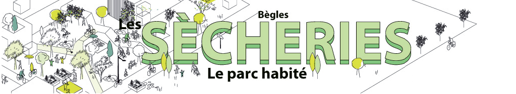 Bègles, les Sècheries, le parc habité. La CUB, Aquitanis, Bègles